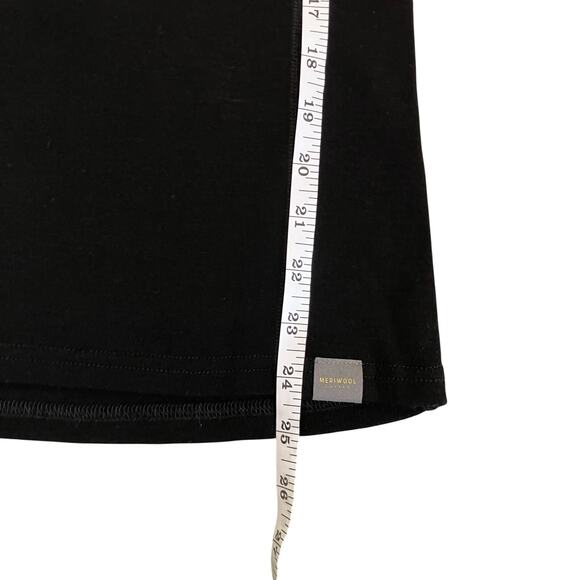 Meriwool Layers Women's Sz S Black Merino 250g Base Layer Long Sleeve Top Shirt - Picture 15 of 16